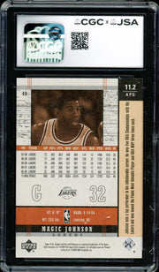 Magic Johnson Autographed 2003-04 UD Legends Card #40 Los Angeles Lakers CGC x JSA 9 CGC x JSA #6131791220