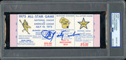 Carl Yastrzmeski Autographed 1975 All Star Game Ticket Boston Red Sox Auto Grade Gem Mint 10 PSA/DNA #85518184