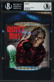 Quiet Riot Autographed CD Booklet Mental Health With 4 Signatures Beckett BAS #19981447