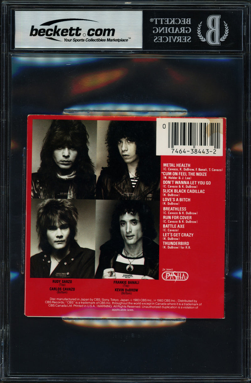Quiet Riot Autographed CD Booklet Mental Health With 4 Signatures Beckett BAS #19981447