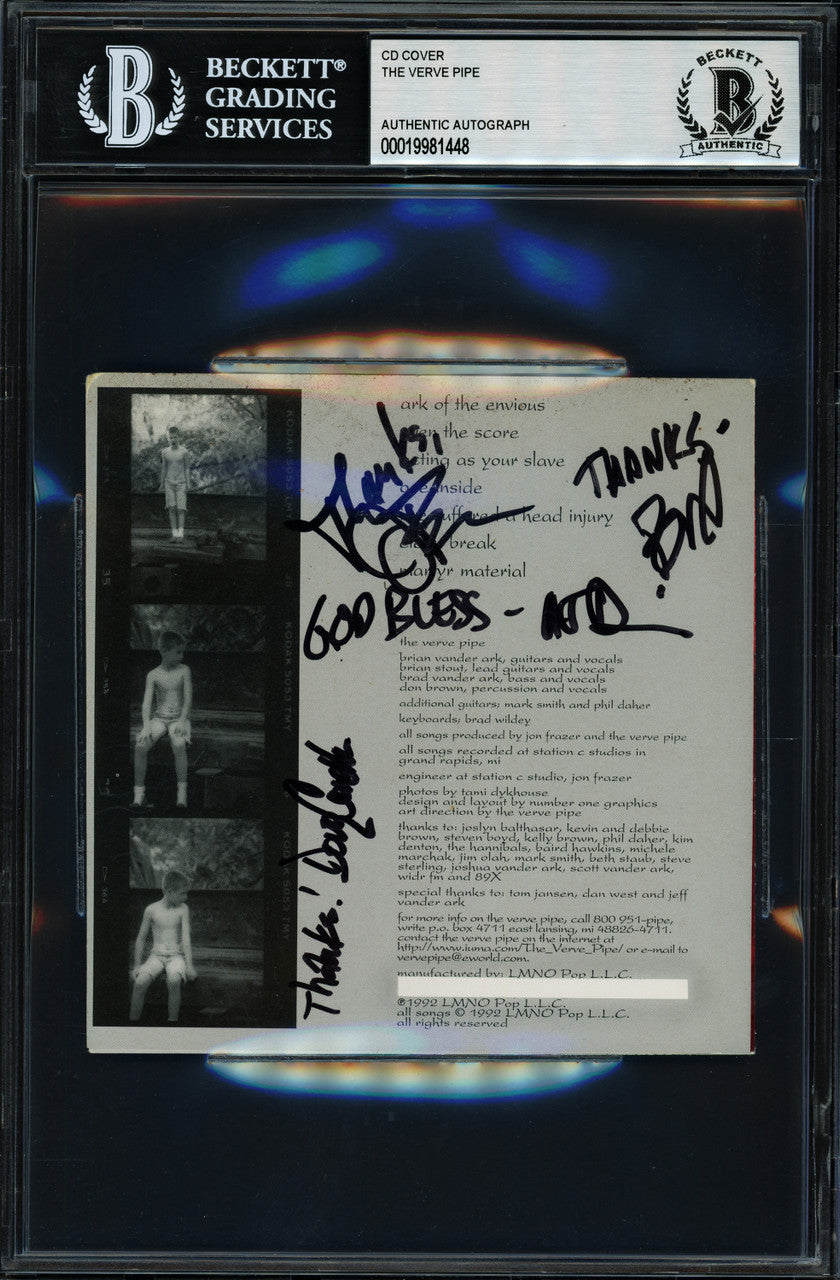 The Verve Pipe Autographed CD Booklet I've Suffered a Head Injury With 4 Signatures Beckett BAS #19981448