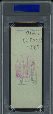 Vince Lombardi Autographed 3x8 Check Green Bay Packers PSA/DNA #83061724