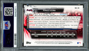 Ronald Acuna Jr. Autographed 2017 Bowman Draft Rookie Card #BD39 Atlanta Braves PSA 10 Auto Grade Gem Mint 10 PSA/DNA #56462971