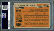 Joe Montana Autographed 1981 Topps Rookie Card #216 San Francisco 49ers PSA 5 Auto Grade Gem Mint 10 PSA/DNA #77941165
