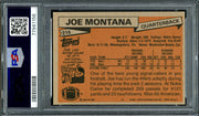 Joe Montana Autographed 1981 Topps Rookie Card #216 San Francisco 49ers PSA 5 Auto Grade Gem Mint 10 PSA/DNA #77941156
