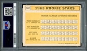 Pete Rose Autographed 1963 Topps Rookie Card #537 Cincinnati Reds PSA 5 Auto Grade Gem Mint 10 "1963 ROY" PSA/DNA #73045496
