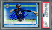Fernando Tatis Jr. Autographed 2019 Topps Chrome Prism Refractor Rookie Card #203 San Diego Padres PSA 9 Auto Grade Gem Mint 10 PSA/DNA #62841153