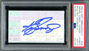 Ken Griffey Jr. Autographed 1995 AL West Tie-Breaker Ticket Seattle Mariners Auto Grade Gem Mint 10 PSA/DNA #92311009