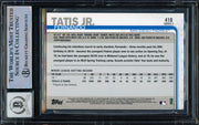 Fernando Tatis Jr. Autographed 2019 Topps Rookie Card #410 San Diego Padres BGS 9 Auto Grade Gem Mint 10 Beckett BAS #15466338