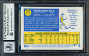Fernando Tatis Jr. Autographed 2019 Topps Heritage Rookie Card #517 San Diego Padres Auto Grade Gem Mint 10 Beckett BAS #13606449