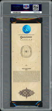 John Elway Autographed 1998 Super Bowl XXXII Ticket Denver Broncos PSA 9 Auto Grade Gem Mint 10 PSA/DNA #63633158