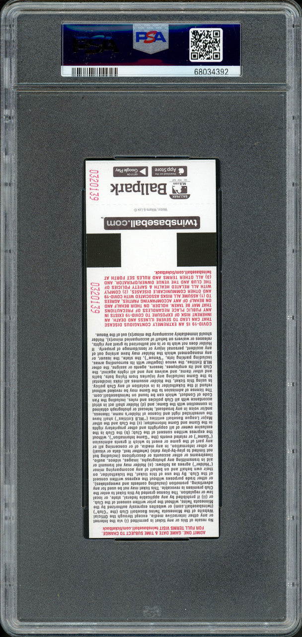 Julio Rodriguez Autographed 2022 MLB Debut Ticket Seattle Mariners PSA 10 "2022 MLB Debut" PSA/DNA #68034392