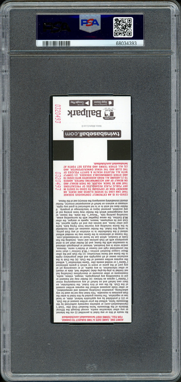 Julio Rodriguez Autographed 2022 MLB Debut Ticket Seattle Mariners PSA 10 "2022 MLB Debut" PSA/DNA #68034393