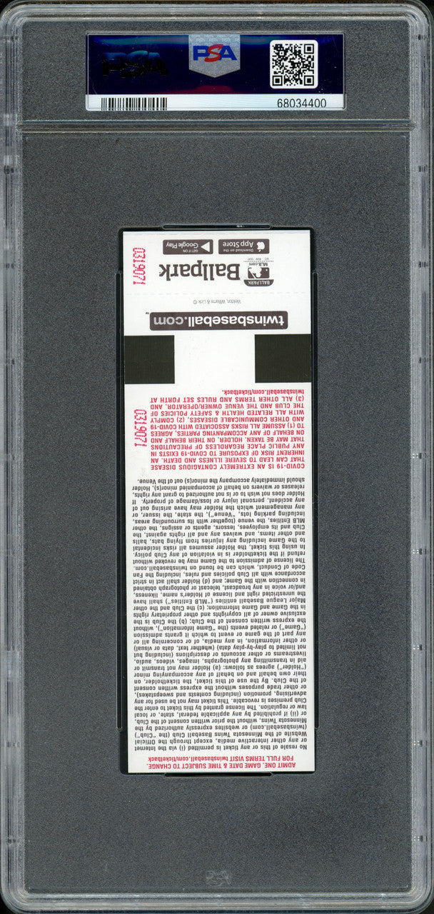 Julio Rodriguez Autographed 2022 MLB Debut Ticket Seattle Mariners PSA 10 "2022 MLB Debut" PSA/DNA #68034400
