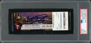 Julio Rodriguez Autographed 2022 MLB Debut Ticket Seattle Mariners PSA 9 Auto Grade Gem Mint 10 PSA/DNA #68034458
