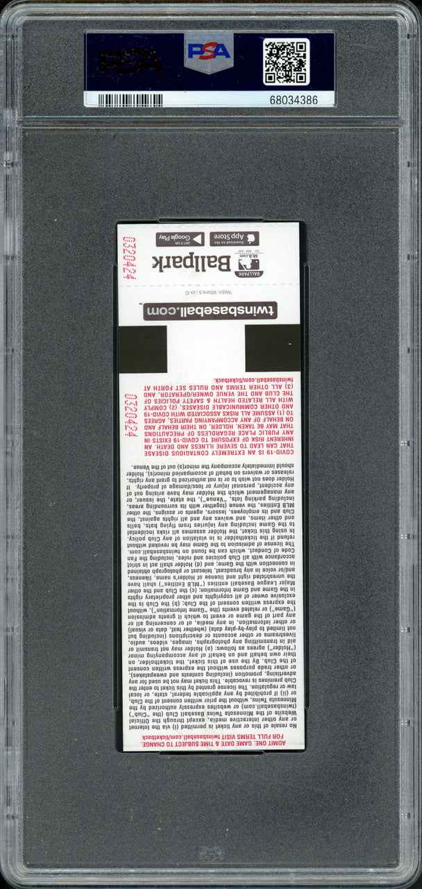 Julio Rodriguez Autographed 2022 MLB Debut Ticket Seattle Mariners PSA 9 PSA/DNA #68034386