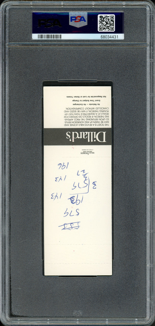 Ken Griffey Jr. Autographed 1989 Spring Training Ticket Seattle Mariners PSA 6 MK Auto Grade Gem Mint 10 "1989" PSA/DNA #68034431