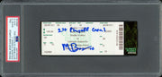 Matty Beniers Autographed 1st NHL Playoff Goal Ticket Seattle Kraken PSA 10 Auto Grade Gem Mint 10 "1st Playoff Goal" PSA/DNA #89893158