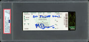 Matty Beniers Autographed 1st NHL Playoff Goal Ticket Seattle Kraken PSA 9 Auto Grade Gem Mint 10 "1st Playoff Goal" PSA/DNA #89893157
