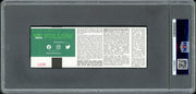 Matty Beniers Autographed 1st NHL Playoff Goal Ticket Seattle Kraken PSA 9 Auto Grade Gem Mint 10 "1st Playoff Goal" PSA/DNA #89893157