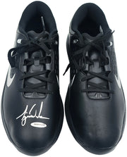 Tiger Woods Autographed Black Nike Air Zoom TW71 Golf Cleats Size 11 UDA Holo #BAM114573