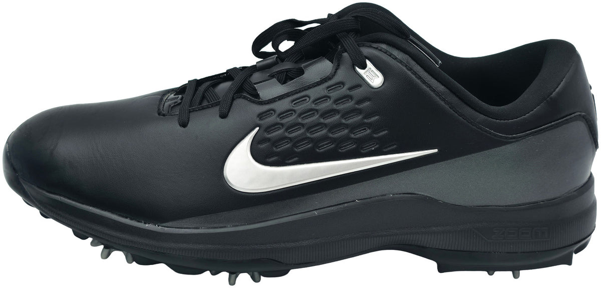 Tiger Woods Autographed Black Nike Air Zoom TW71 Golf Cleats Size 11 UDA Holo #BAM114573