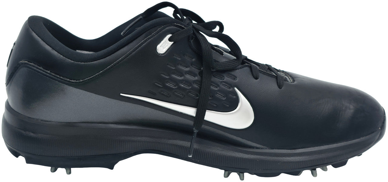 Tiger Woods Autographed Black Nike Air Zoom TW71 Golf Cleats Size 11 UDA Holo #BAM114573