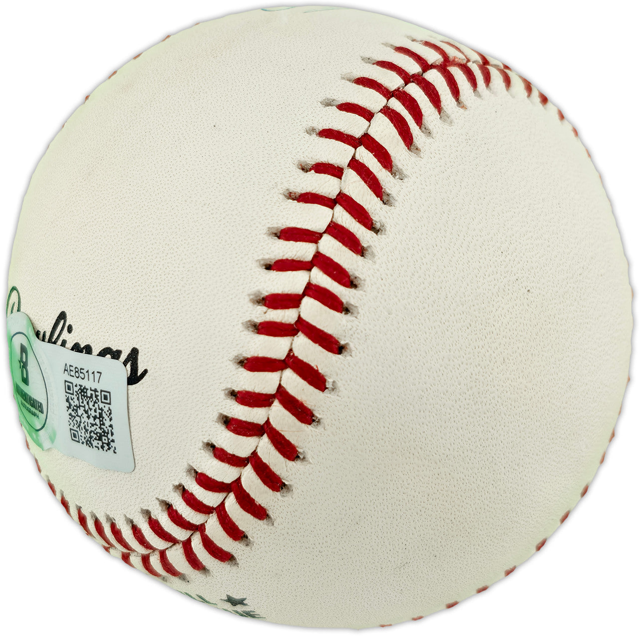 Willie Mays Autographed Official NL Baseball San Francisco Giants (Smudged) Beckett BAS #AE85117
