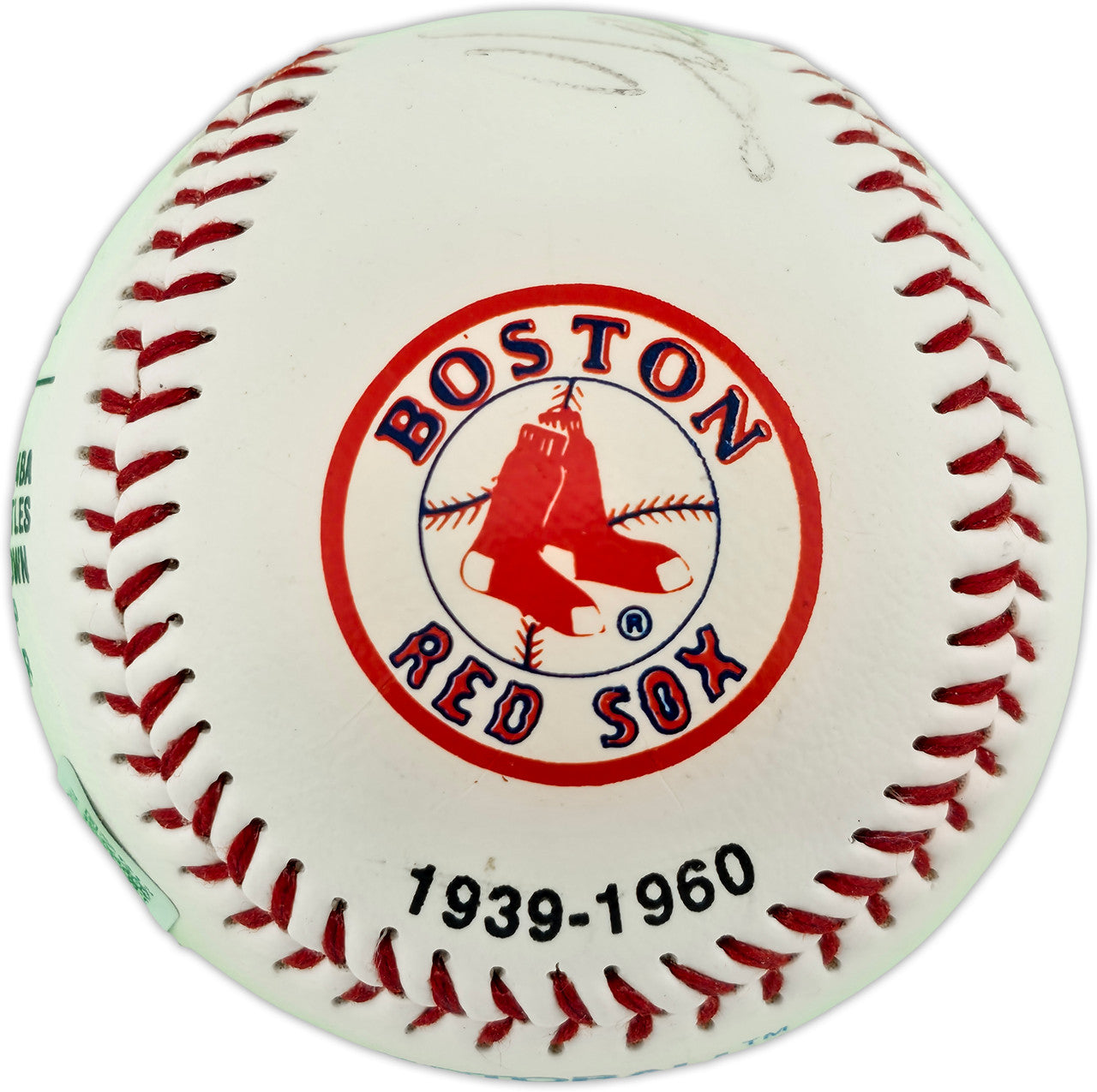 Ted Williams Autographed Official Fotoball Baseball Boston Red Sox Beckett BAS #AE85114