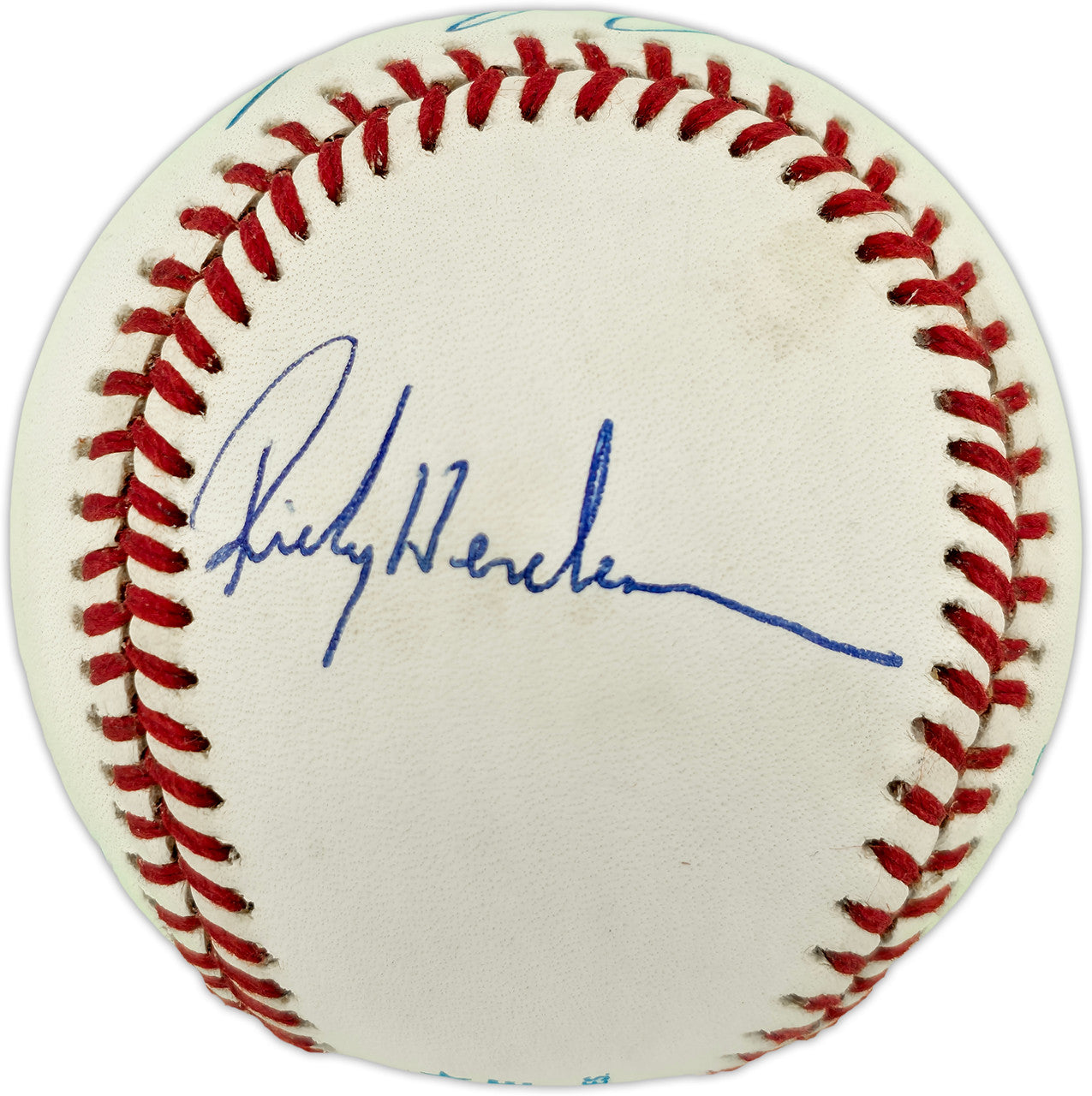 Rickey Henderson, Lou Brock & Maury Wills Autographed Official AL Baseball Greatest Base Stealers of All Time Beckett BAS #AE85113