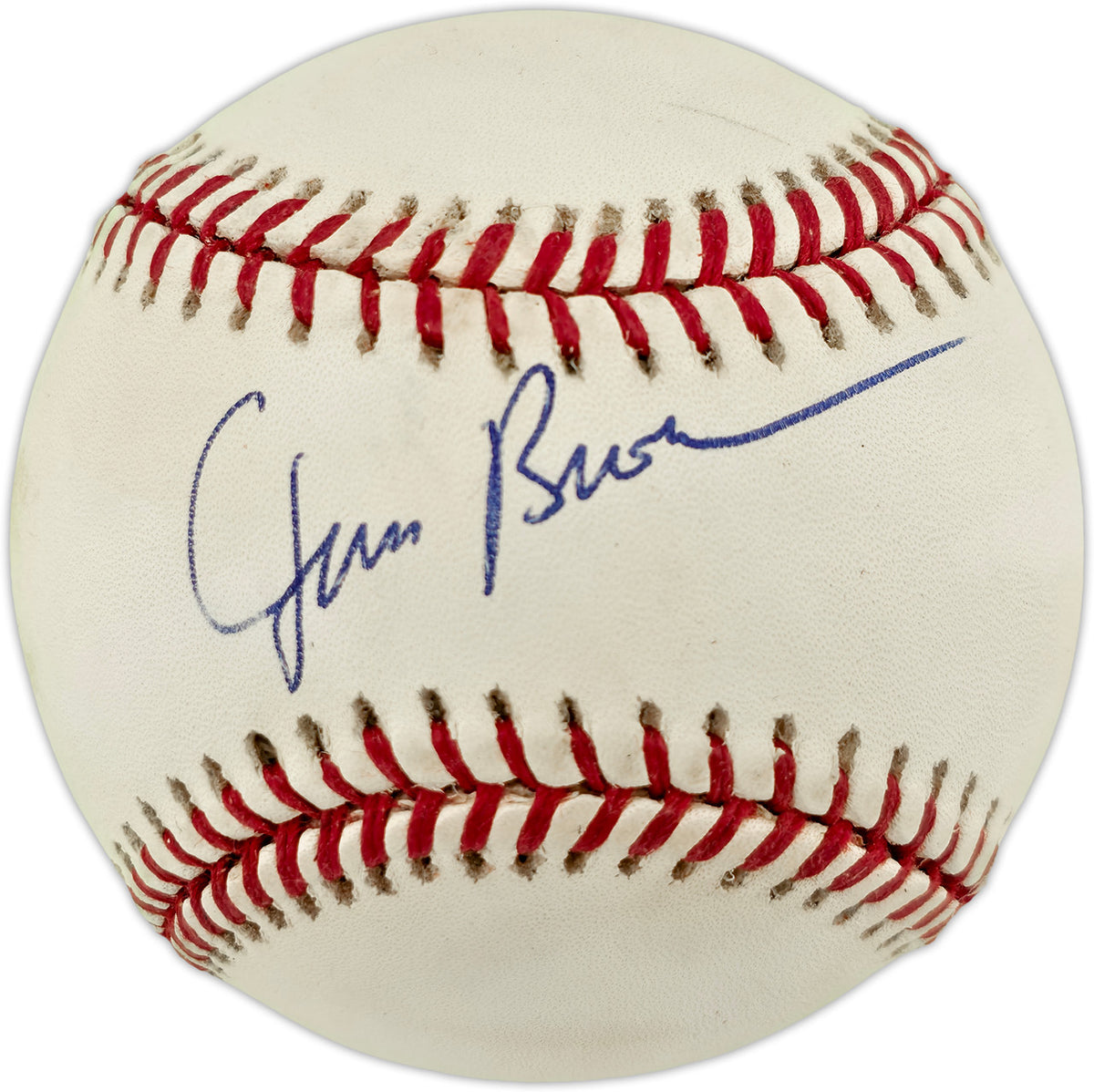 Jim Brown Autographed Official AL Baseball Cleveland Browns Beckett BAS #AE85108
