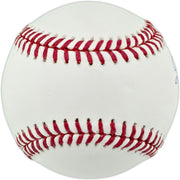 George Brett Autographed Official 1985 World Series Logo Baseball Kansas City Royals Beckett BAS Witness #2W764970