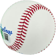 George Brett Autographed Official 1985 World Series Logo Baseball Kansas City Royals Beckett BAS Witness #2W764970