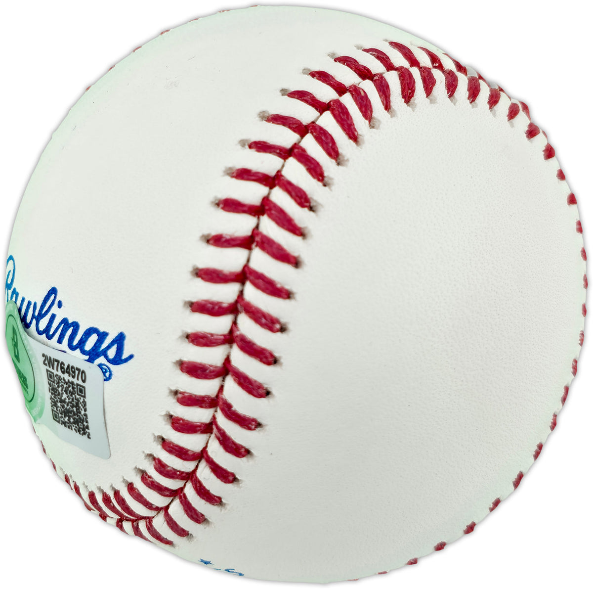 George Brett Autographed Official 1985 World Series Logo Baseball Kansas City Royals Beckett BAS Witness #2W764970