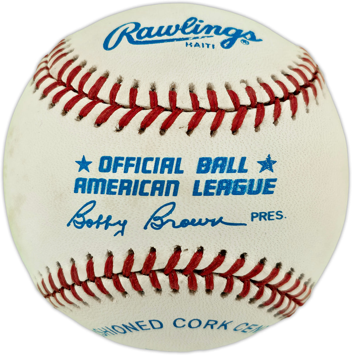Rob Deer Autographed Official AL Baseball Milwaukee Brewers SKU #263374