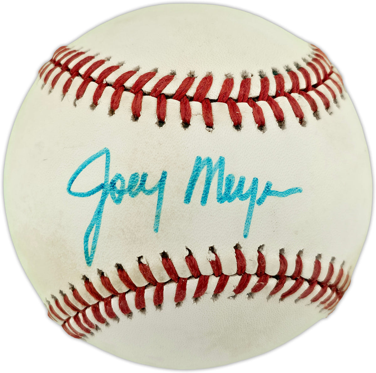 Joey Myer Autographed Official AL Baseball Milwaukee Brewers SKU #263379