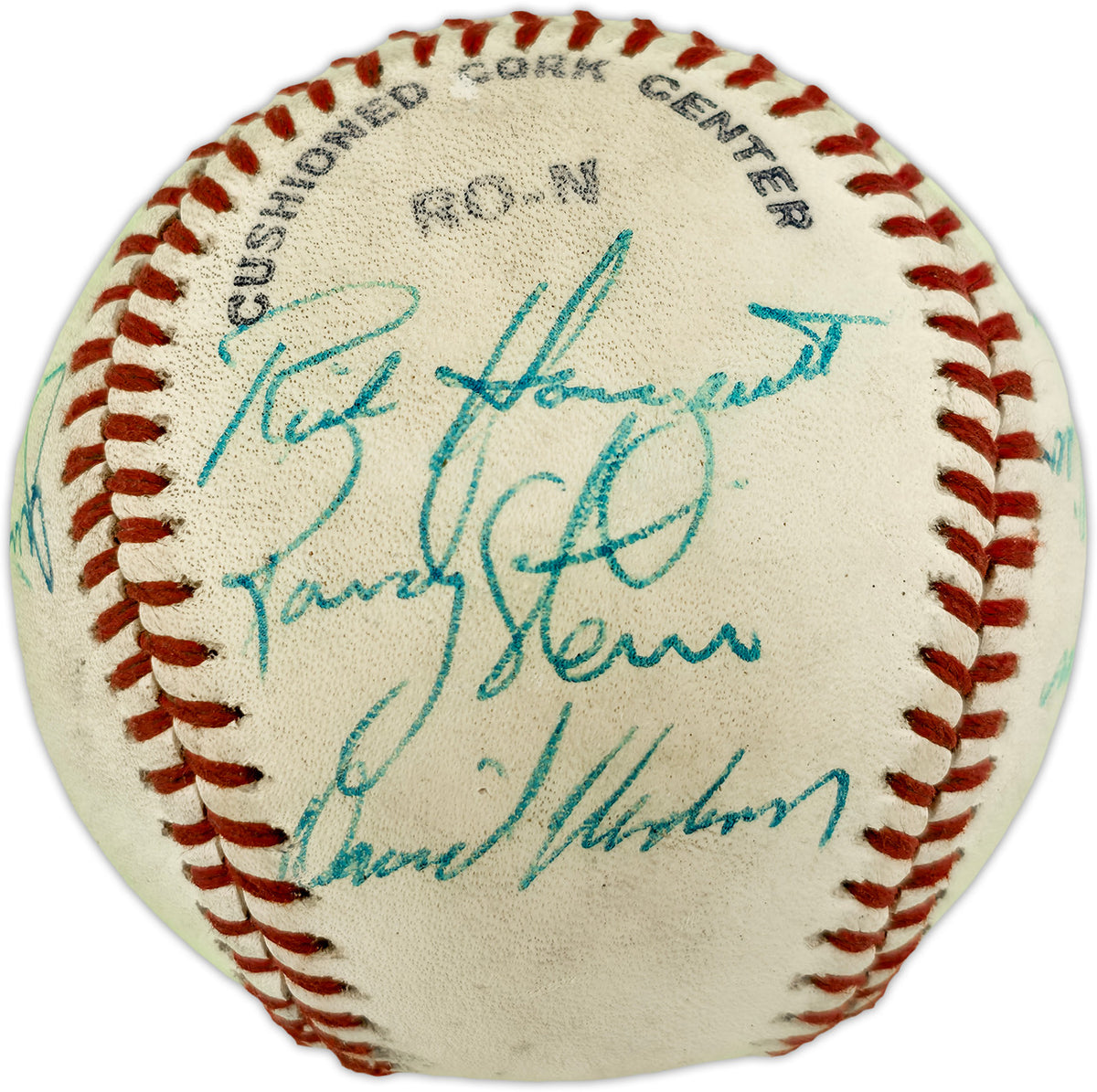 Dave Niehaus & 7 Others Autographed Official Feeney NL Baseball Seattle Mariners "Oh My" SKU #263386