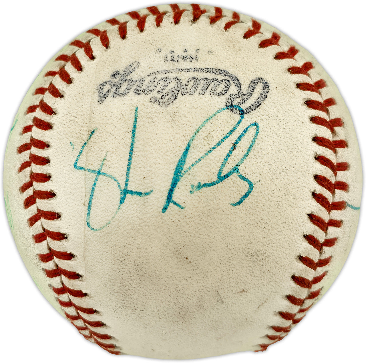 Dave Niehaus & 7 Others Autographed Official Feeney NL Baseball Seattle Mariners "Oh My" SKU #263386