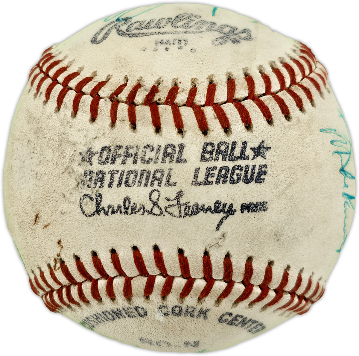 Dave Niehaus & 7 Others Autographed Official Feeney NL Baseball Seattle Mariners "Oh My" SKU #263386