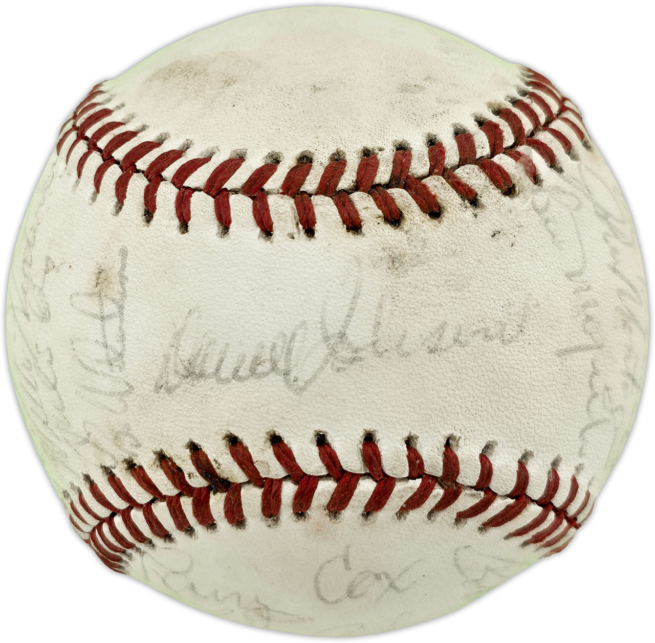 1979 Seattle Mariners Team Autographed Official MacPhail AL Baseball With 27 Signatures SKU #263388