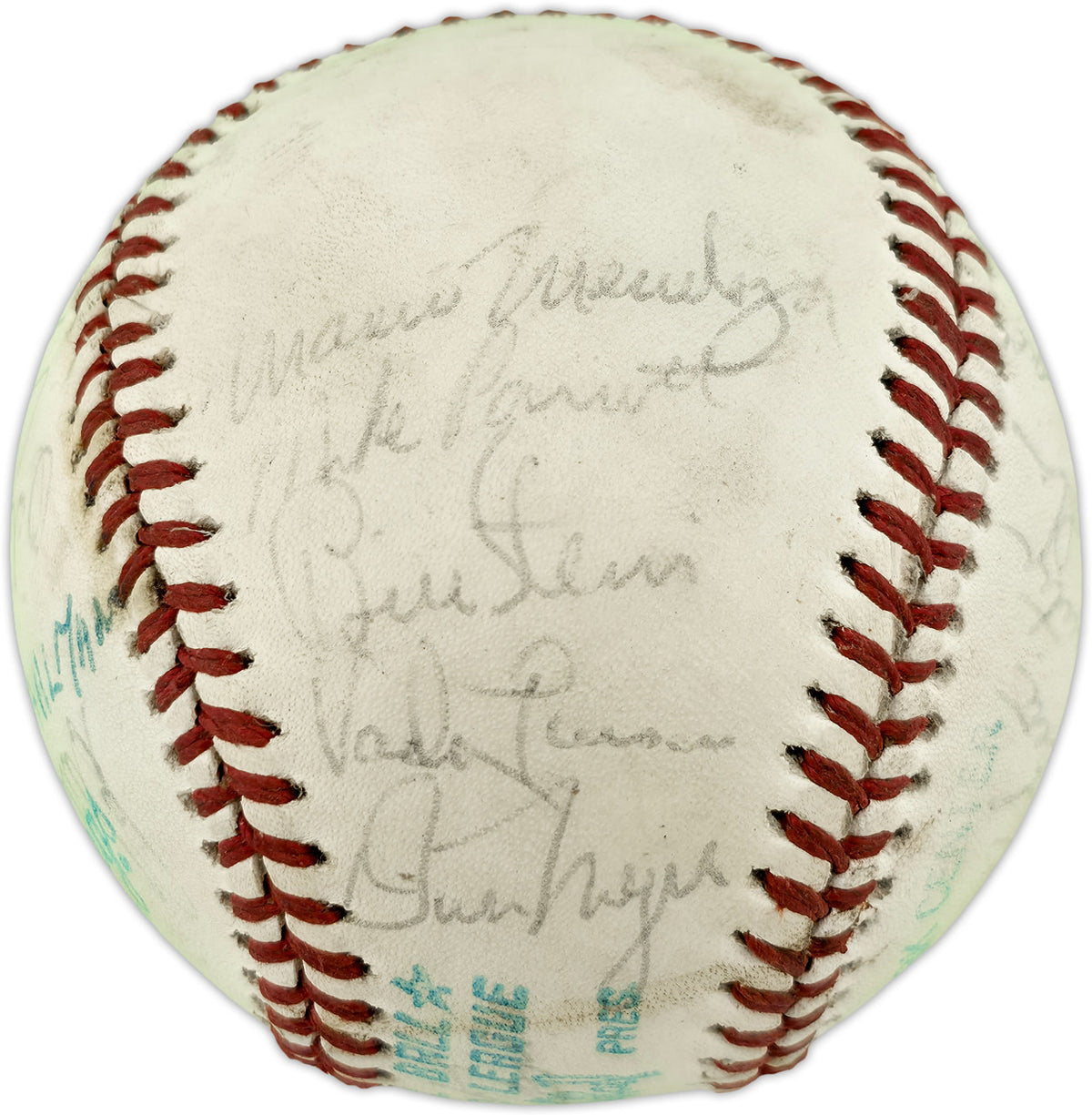 1979 Seattle Mariners Team Autographed Official MacPhail AL Baseball With 27 Signatures SKU #263388