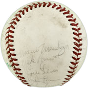1979 Seattle Mariners Team Autographed Official MacPhail AL Baseball With 27 Signatures SKU #263388