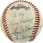 Dave Niehaus & 7 Others Autographed Official Feeney NL Baseball SKU #263389