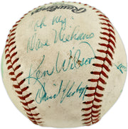Dave Niehaus & 7 Others Autographed Official Feeney NL Baseball SKU #263389