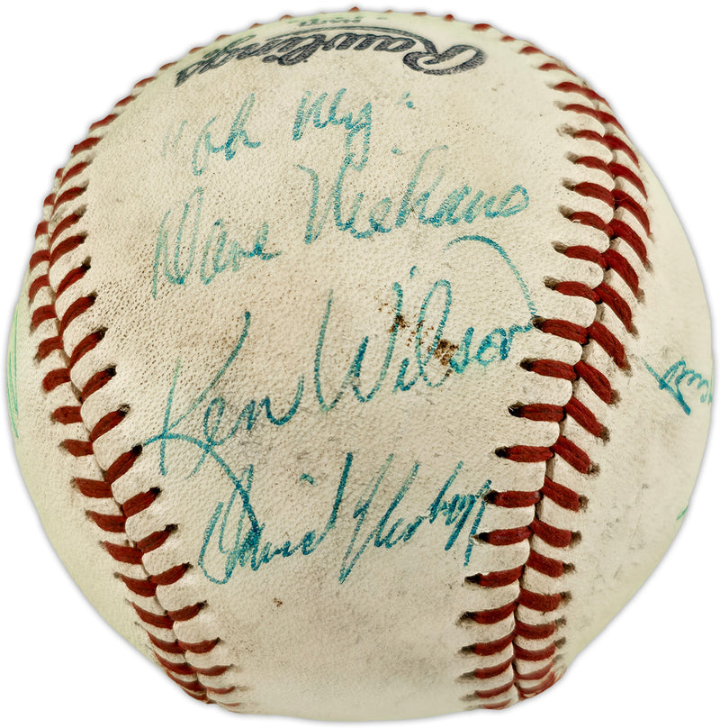 Dave Niehaus & 7 Others Autographed Official Feeney NL Baseball SKU #263389