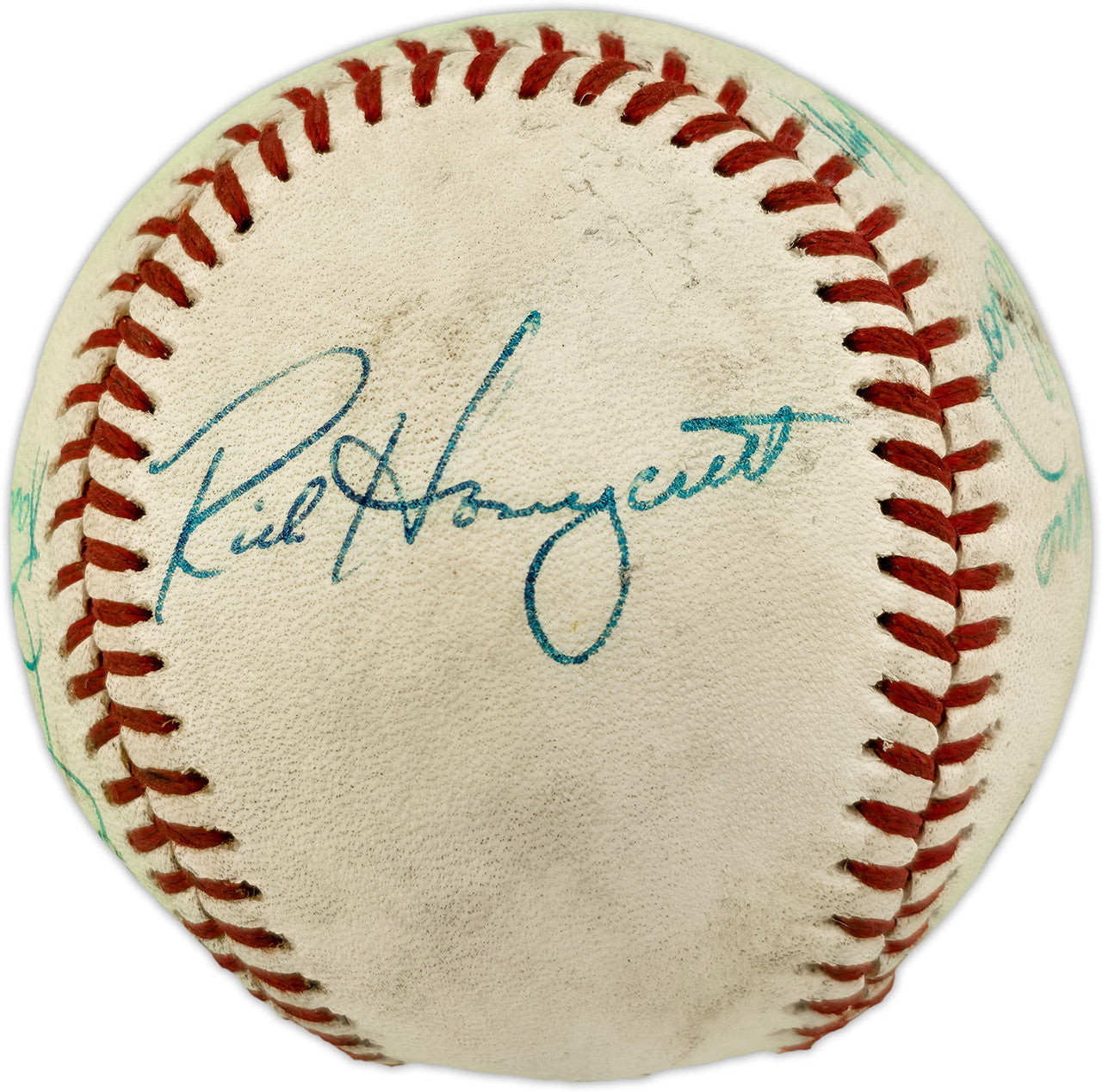 Dave Niehaus & 7 Others Autographed Official Feeney NL Baseball SKU #263389