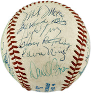 1982 Seattle Mariners Team Autographed Official MacPhail AL Baseball With 27 Signatures SKU #263392
