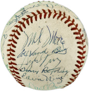 1982 Seattle Mariners Team Autographed Official MacPhail AL Baseball With 27 Signatures SKU #263392