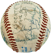 1982 Seattle Mariners Team Autographed Official MacPhail AL Baseball With 27 Signatures SKU #263392