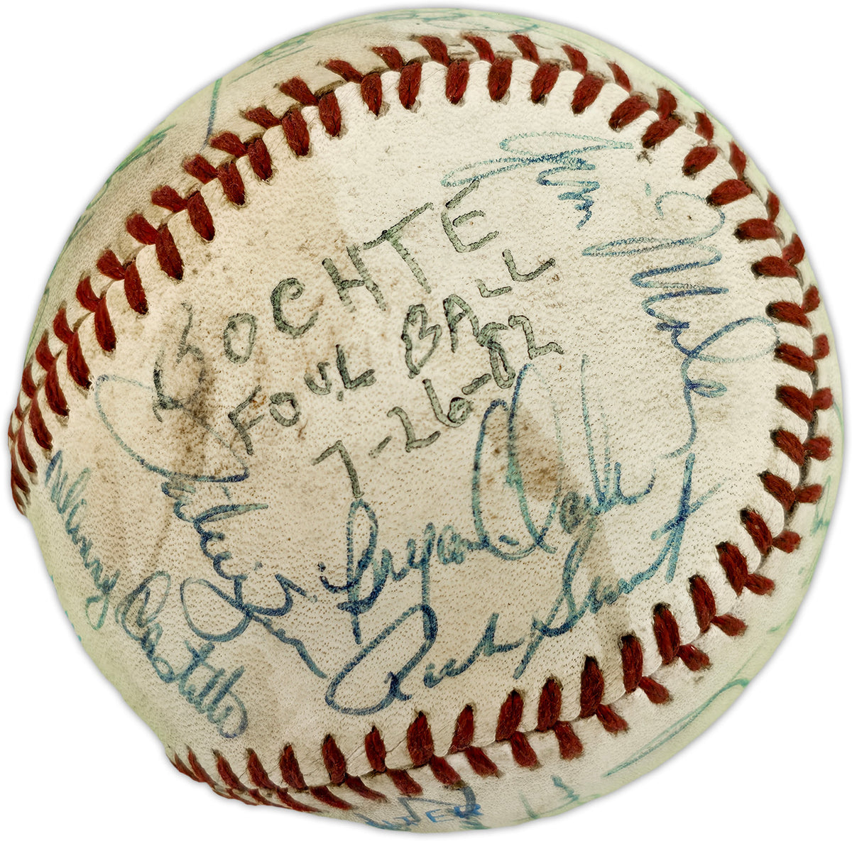 1982 Seattle Mariners Team Autographed Official MacPhail AL Baseball With 27 Signatures SKU #263392